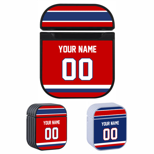 NHL Montreal Canadiens Custom Jersey Hard Plastic Case For Apple Airpods