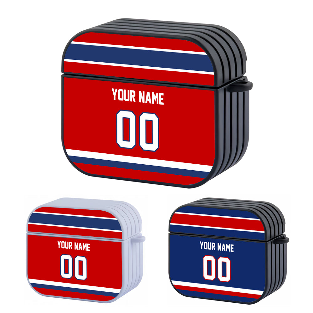 NHL Montreal Canadiens Custom Jersey Hard Plastic Case For Apple Airpods 3