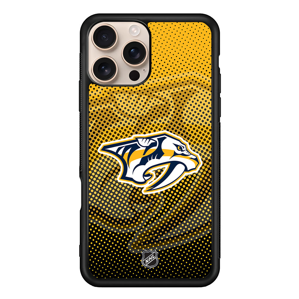 NHL Nashville Predators Dots Pattern iPhone 16 Pro Case - Altracase