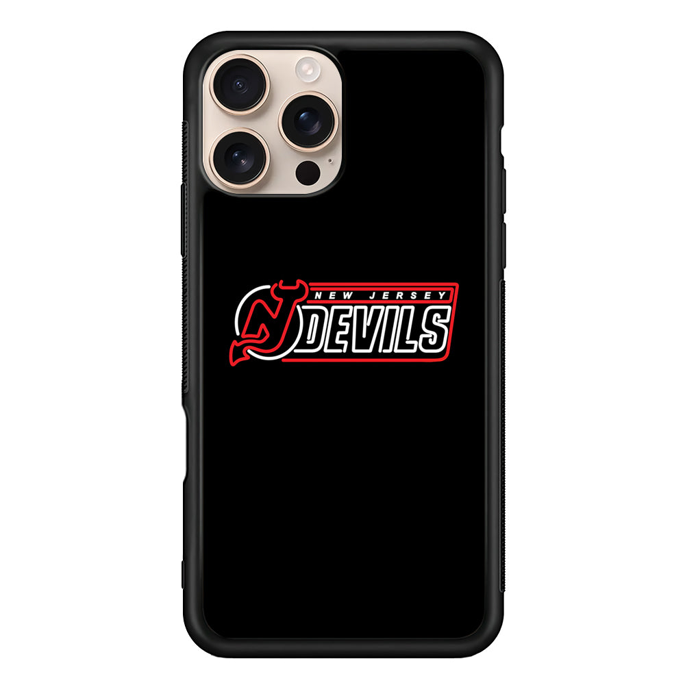 NHL New Jersey Devils Black iPhone 16 Pro Case - Altracase