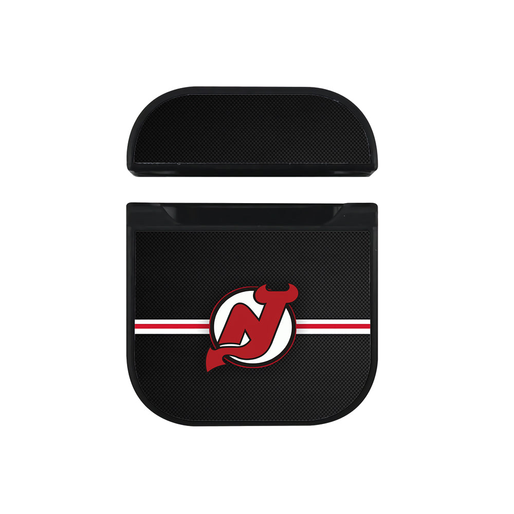 NHL New Jersey Devils Logo Apple AirPods Case-AirPod Case-Black-Altracase