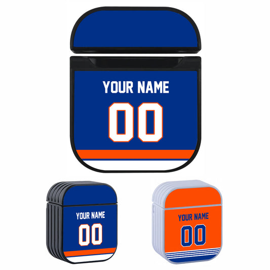 NHL New York Islanders Custom Jersey Hard Plastic Case For Apple Airpods