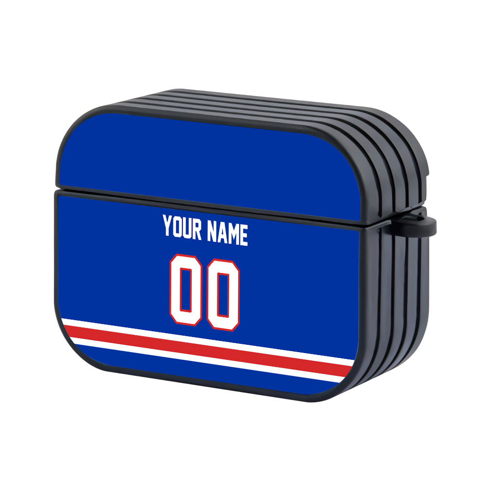 NHL New York Rangers Custom Jersey Hard Plastic Case For Apple Airpods Pro