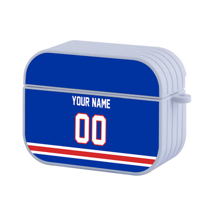 NHL New York Rangers Custom Jersey Hard Plastic Case For Apple Airpods Pro