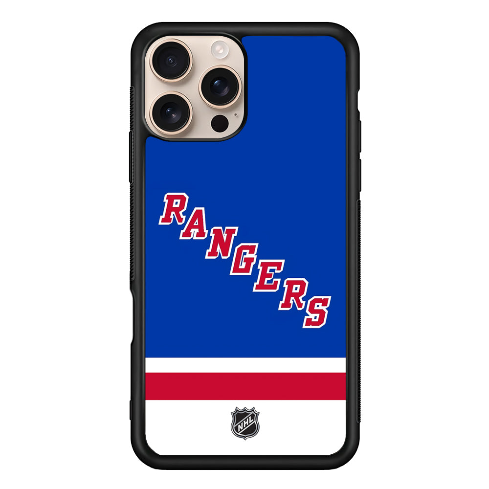 NHL New York Rangers Blue iPhone 16 Pro Case - Altracase