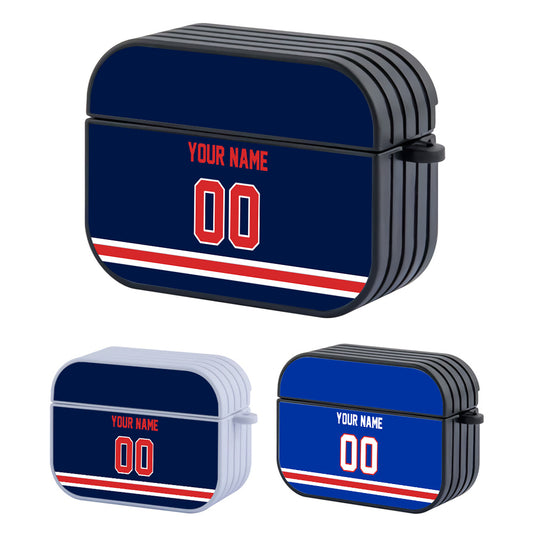 NHL New York Rangers Custom Jersey Hard Plastic Case For Apple Airpods Pro