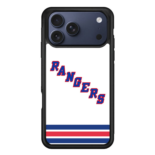 NHL New York Rangers White iPhone 17 Pro Case - Altracase