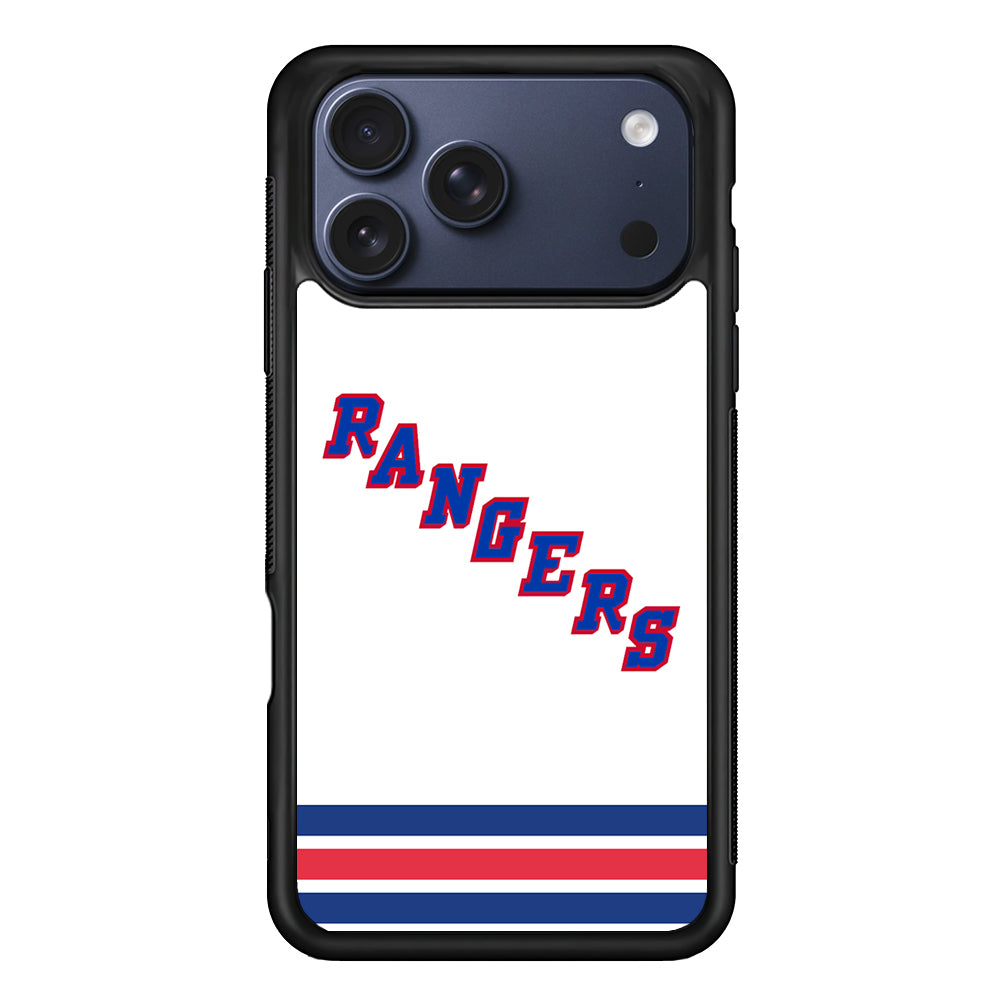 NHL New York Rangers White iPhone 17 Pro Max Case - Altracase