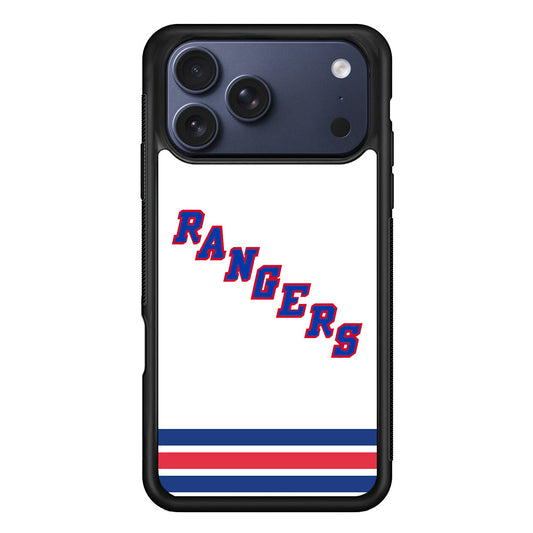 NHL New York Rangers White iPhone 17 Pro Max Case - Altracase