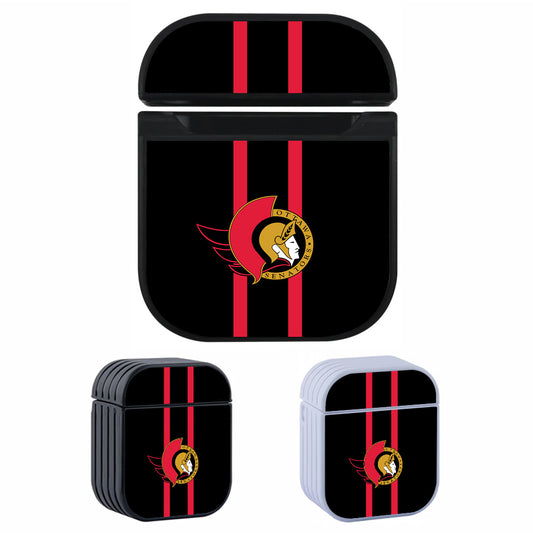 NHL Ottawa Senators Black Apple AirPods Case-AirPod Case-Altracase