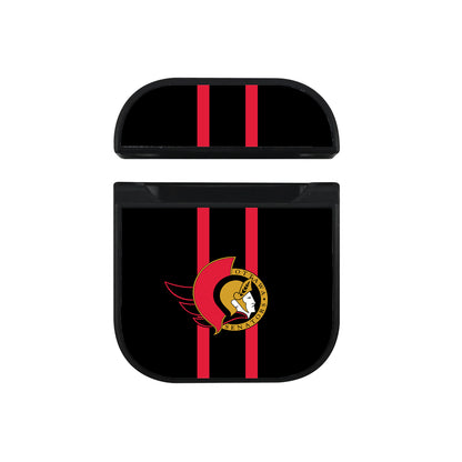 NHL Ottawa Senators Black Apple AirPods Case-AirPod Case-Black-Altracase