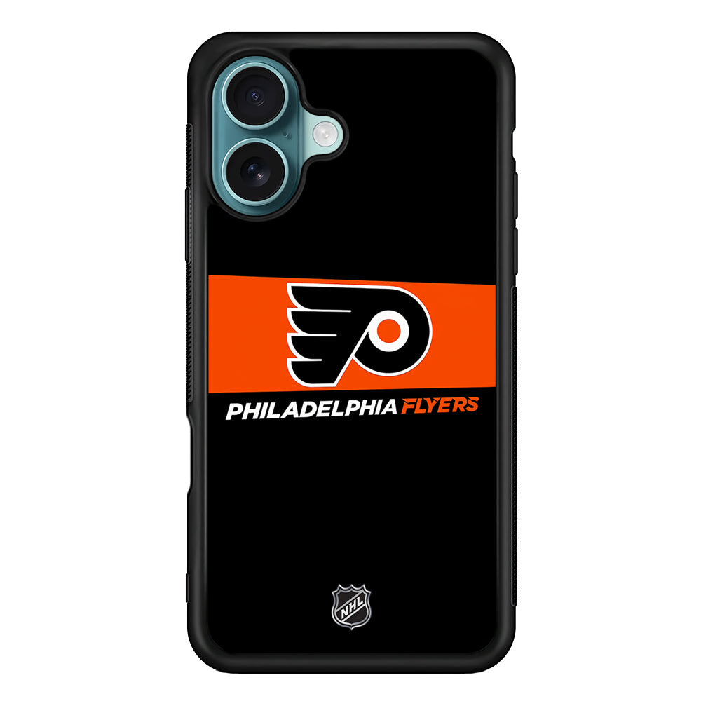 NHL Philadelphia Flyers Black iPhone 16 Plus Case - Altracase
