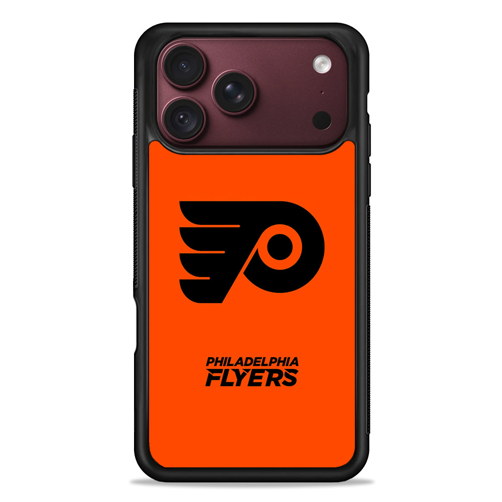 NHL Philadelphia Flyers Orange iPhone 18 Pro Max Case – Slim Silicone Protective Cover