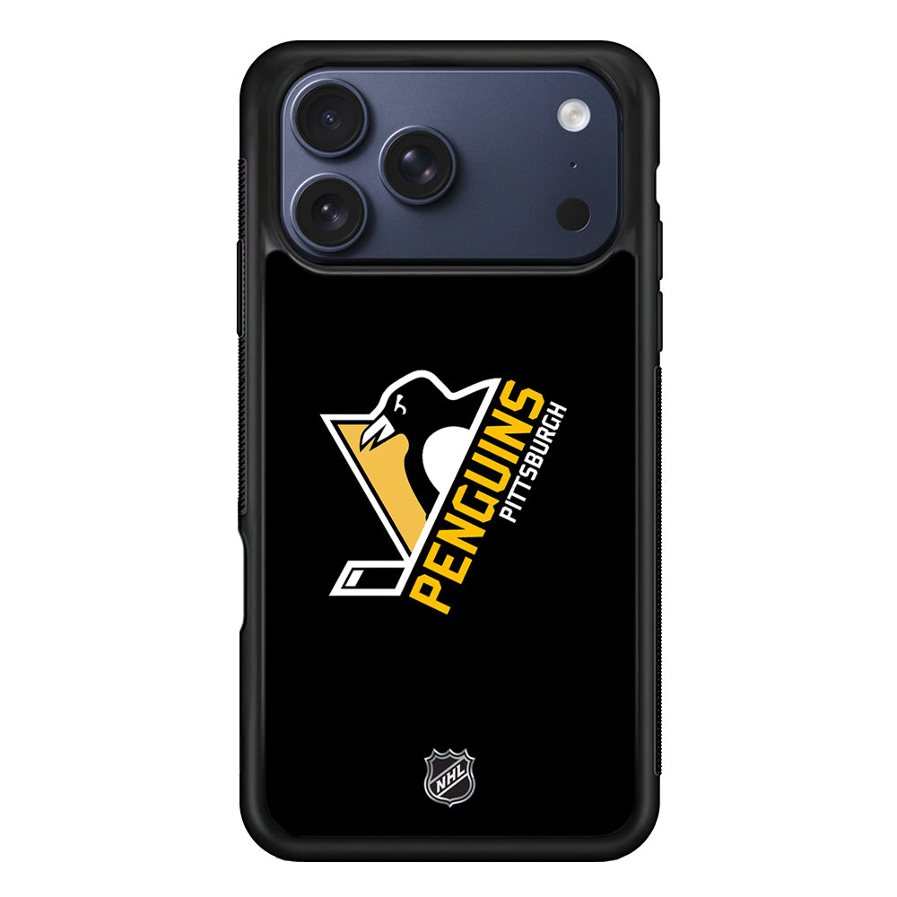NHL Pittsburgh Penguins Black iPhone 17 Pro Case - Altracase