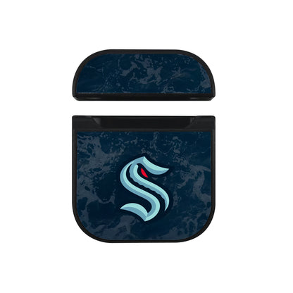 NHL Seattle Kraken Sea Apple AirPods Case-AirPod Case-Black-Altracase