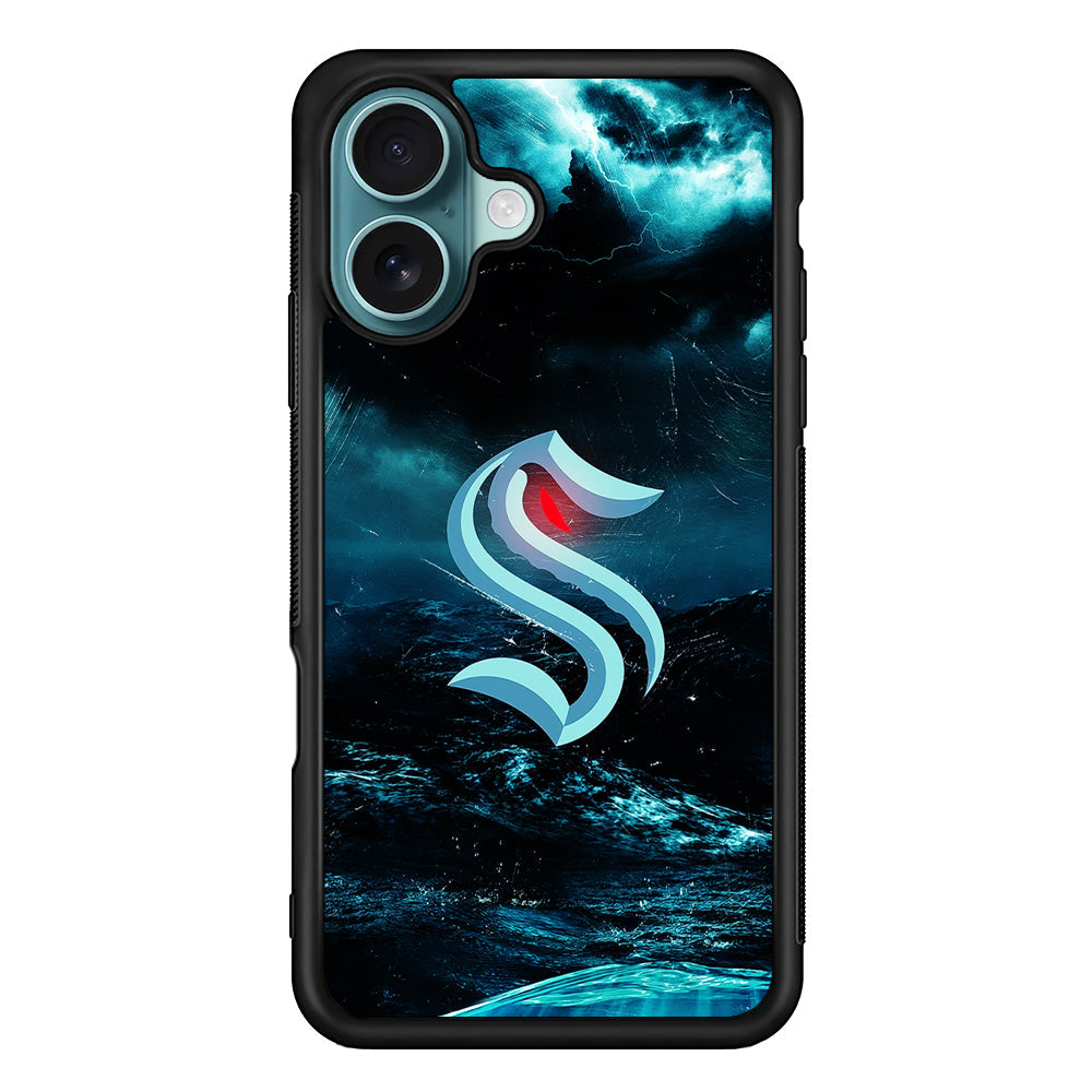 NHL Seattle Kraken Storm iPhone 16 Plus Case - Altracase