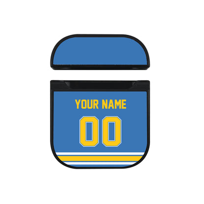 NHL St Louis Blues Custom Jersey Hard Plastic Case For Apple Airpods