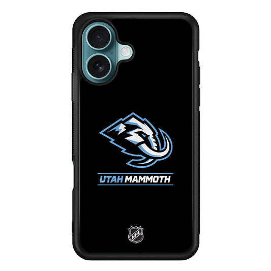 NHL Utah Mammoth Black iPhone 16 Plus Case - Altracase