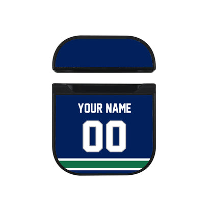 NHL Vancouver Canucks Custom Jersey Hard Plastic Case For Apple Airpods