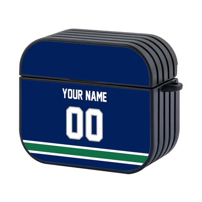 NHL Vancouver Canucks Custom Jersey Hard Plastic Case For Apple Airpods 3