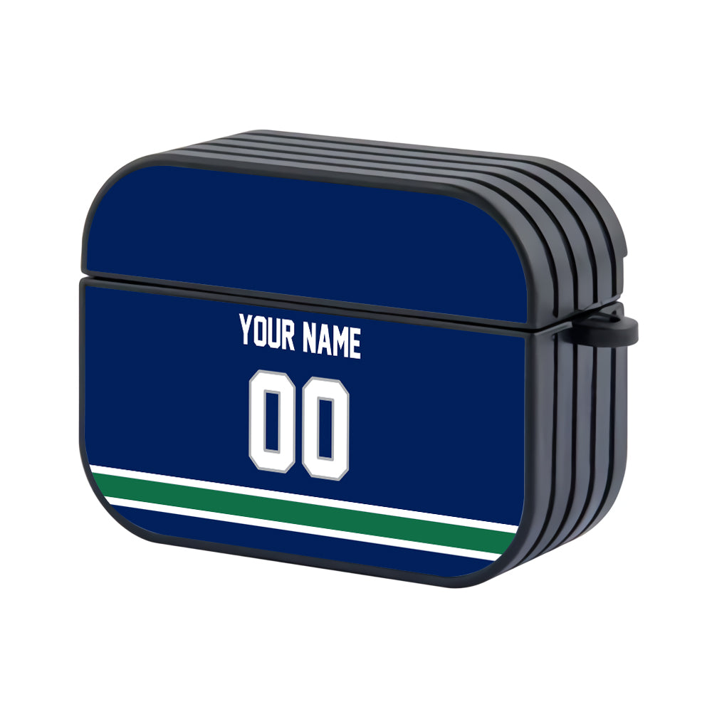 NHL Vancouver Canucks Custom Jersey Hard Plastic Case For Apple Airpods Pro