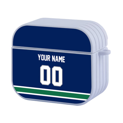 NHL Vancouver Canucks Custom Jersey Hard Plastic Case For Apple Airpods 3