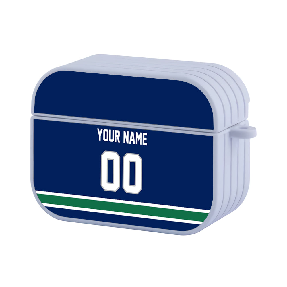 NHL Vancouver Canucks Custom Jersey Hard Plastic Case For Apple Airpods Pro