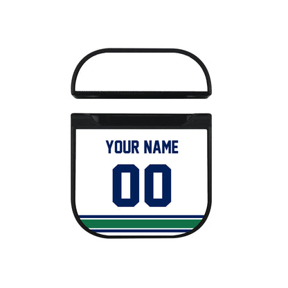 NHL Vancouver Canucks Custom Jersey Hard Plastic Case For Apple Airpods