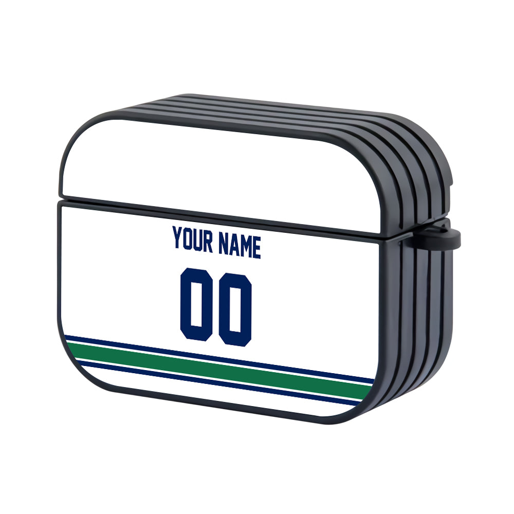 NHL Vancouver Canucks Custom Jersey Hard Plastic Case For Apple Airpods Pro