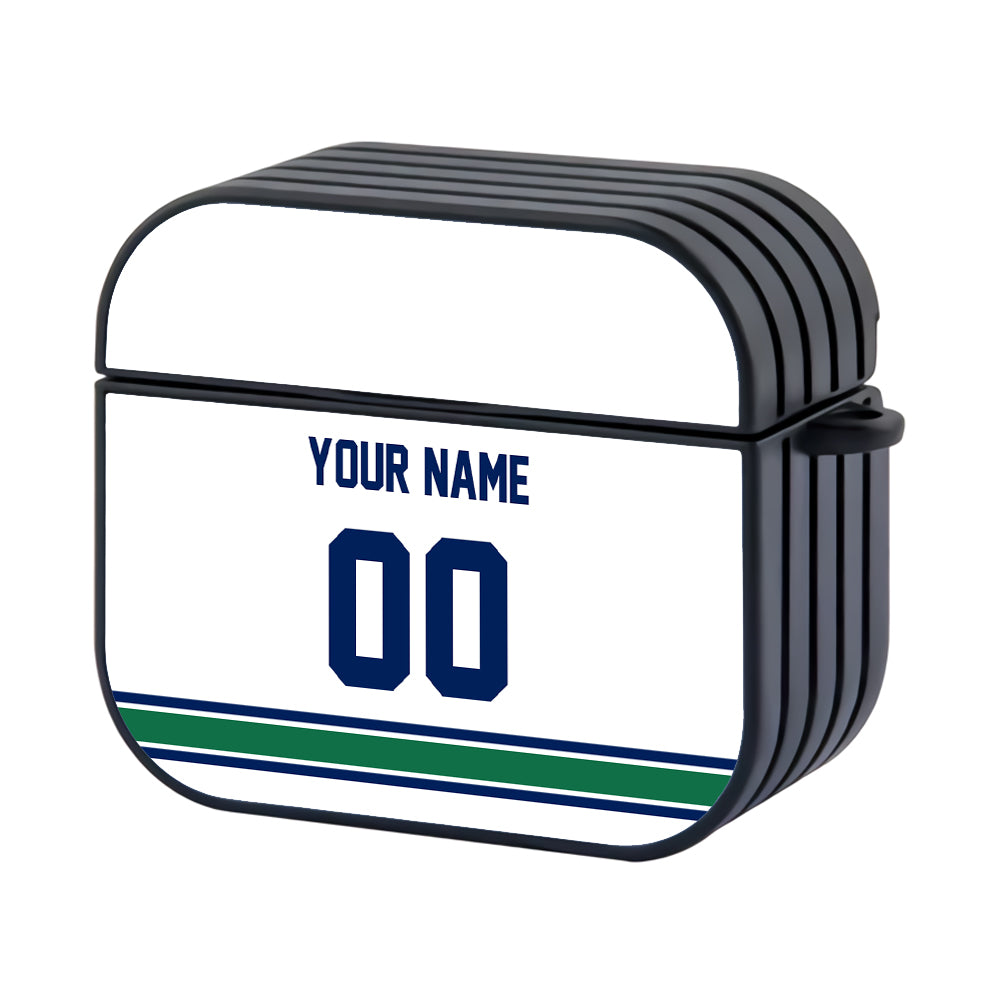 NHL Vancouver Canucks Custom Jersey Hard Plastic Case For Apple Airpods 3