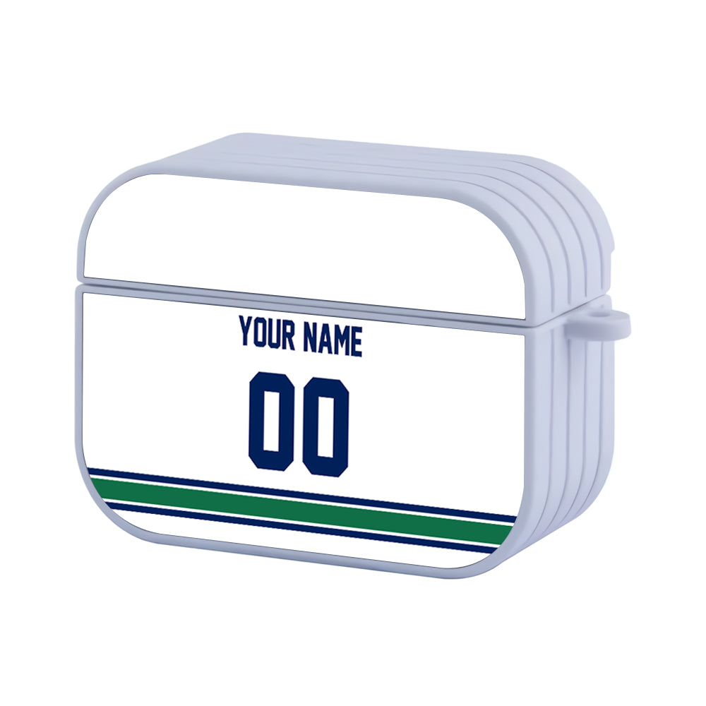 NHL Vancouver Canucks Custom Jersey Hard Plastic Case For Apple Airpods Pro