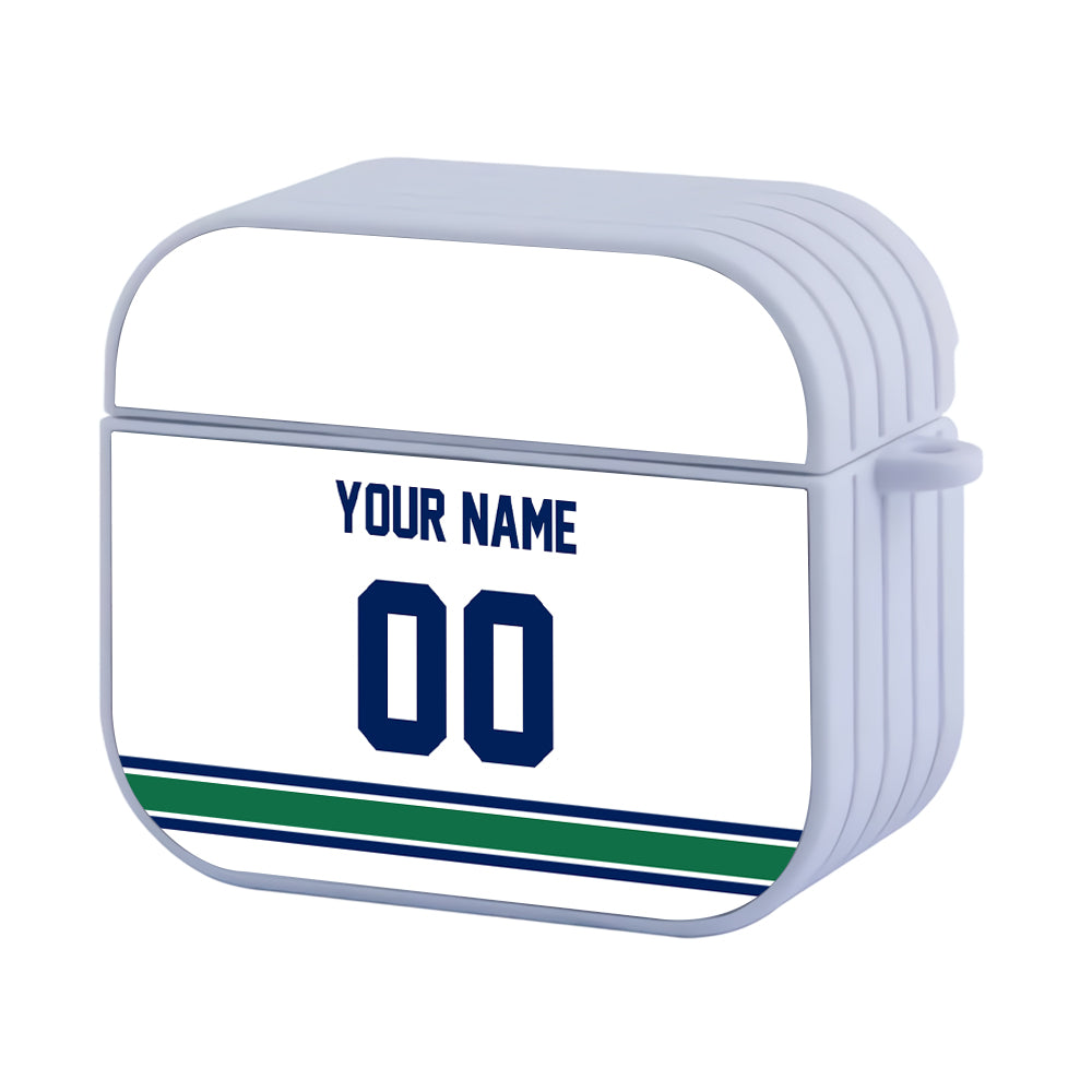 NHL Vancouver Canucks Custom Jersey Hard Plastic Case For Apple Airpods 3