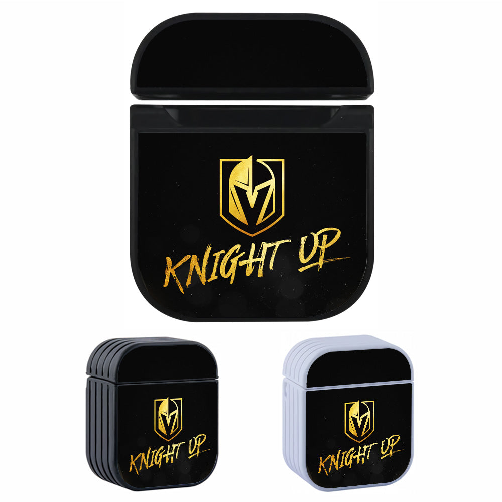 NHL Vegas Golden Knights Black Apple AirPods Case-AirPod Case-Altracase