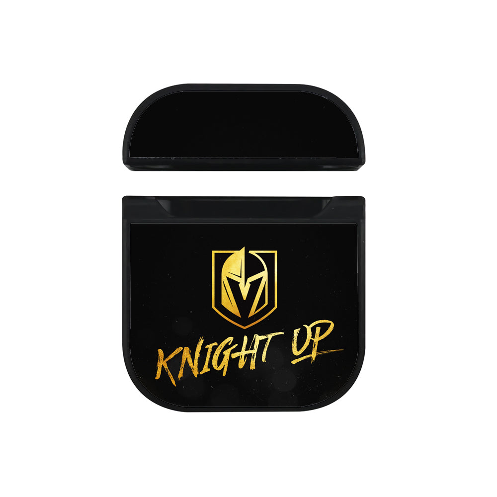 NHL Vegas Golden Knights Black Apple AirPods Case-AirPod Case-Black-Altracase