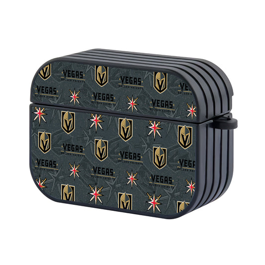 NHL Vegas Golden Knights Pattern Apple Airpods Pro 2 Case-Airpods Pro 2 Case-Altracase