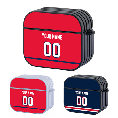NHL Washington Capitals Custom Jersey Hard Plastic Case For Apple Airpods 3