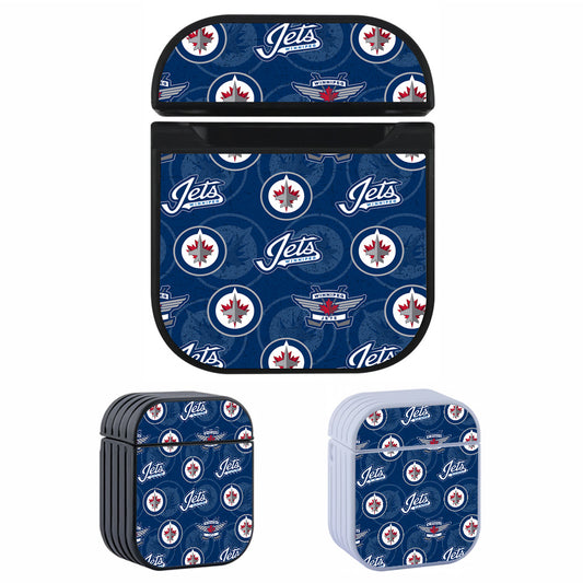 NHL Winnipeg Jets Pattern Apple AirPods Case-AirPod Case-Altracase