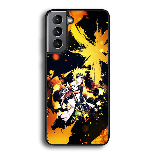 Namikaze Minato Painting Samsung Galaxy S23 Plus Case-Phone Case-Rubber Black (2D Case)-Altracase