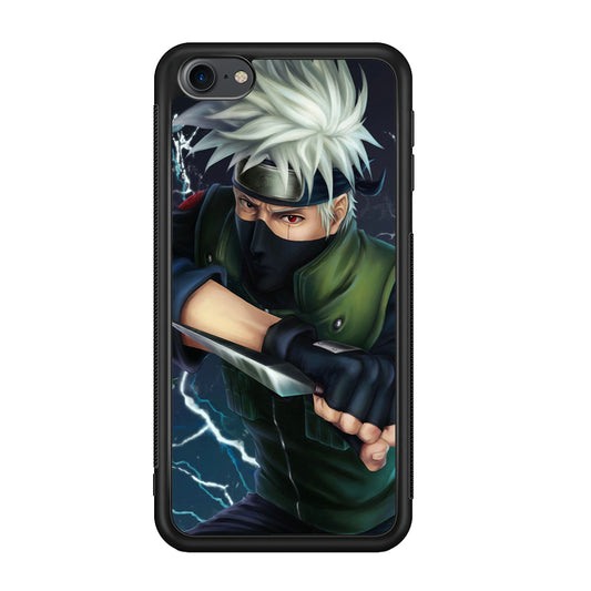Naruto - Kakashi Hatake iPod Touch 6 Case-Phone Case-Rubber White (2D Case)-Altracase