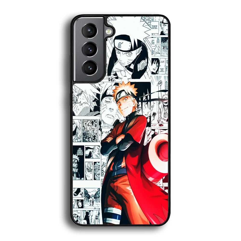Naruto Hokage Comic Samsung Galaxy S23 Plus Case-Phone Case-Rubber Black (2D Case)-Altracase