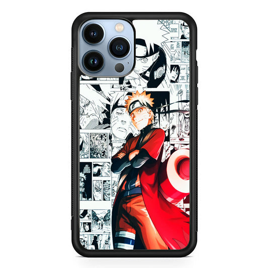 Naruto Hokage Comic iPhone 14 Pro Case-Phone Case-Rubber Black (2D Case)-Altracase
