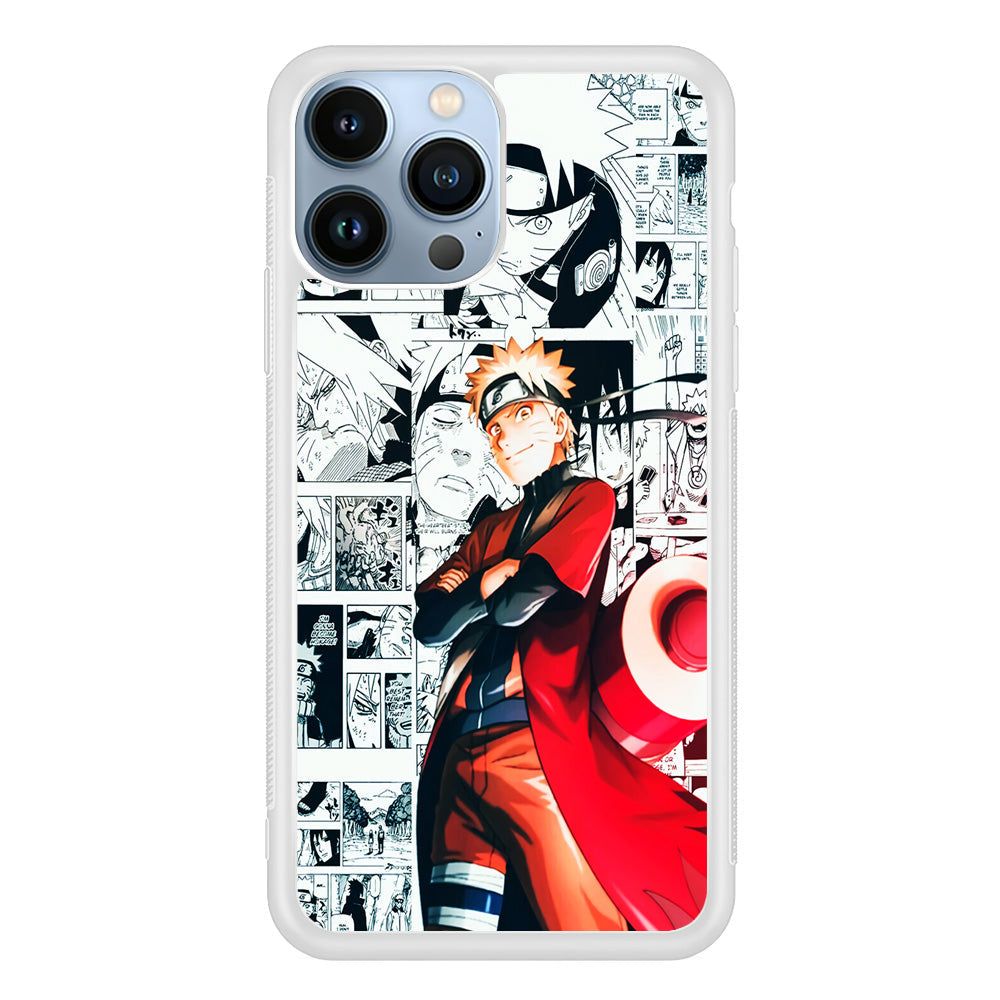 Naruto Hokage Comic iPhone 14 Pro Case-Phone Case-Rubber White (2D Case)-Altracase