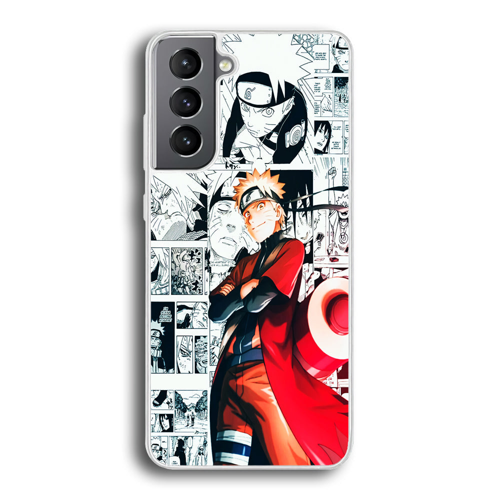 Naruto Hokage Comic Samsung Galaxy S23 Plus Case-Phone Case-Rubber White (2D Case)-Altracase