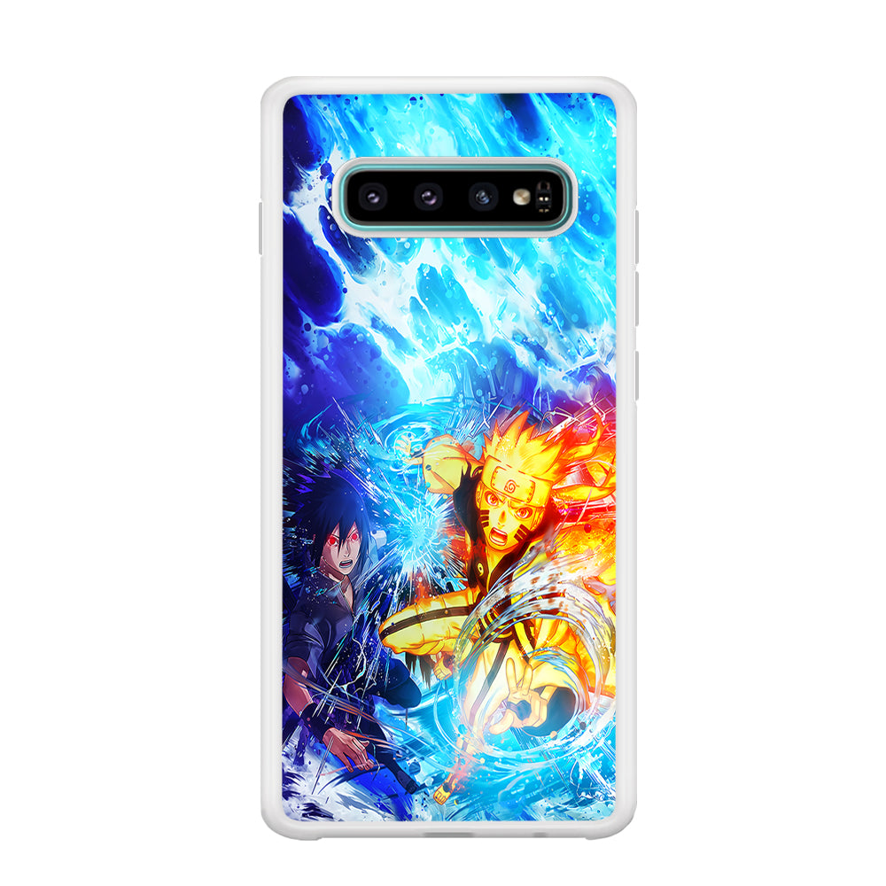 Naruto Sasuke Together Samsung Galaxy S10 Case