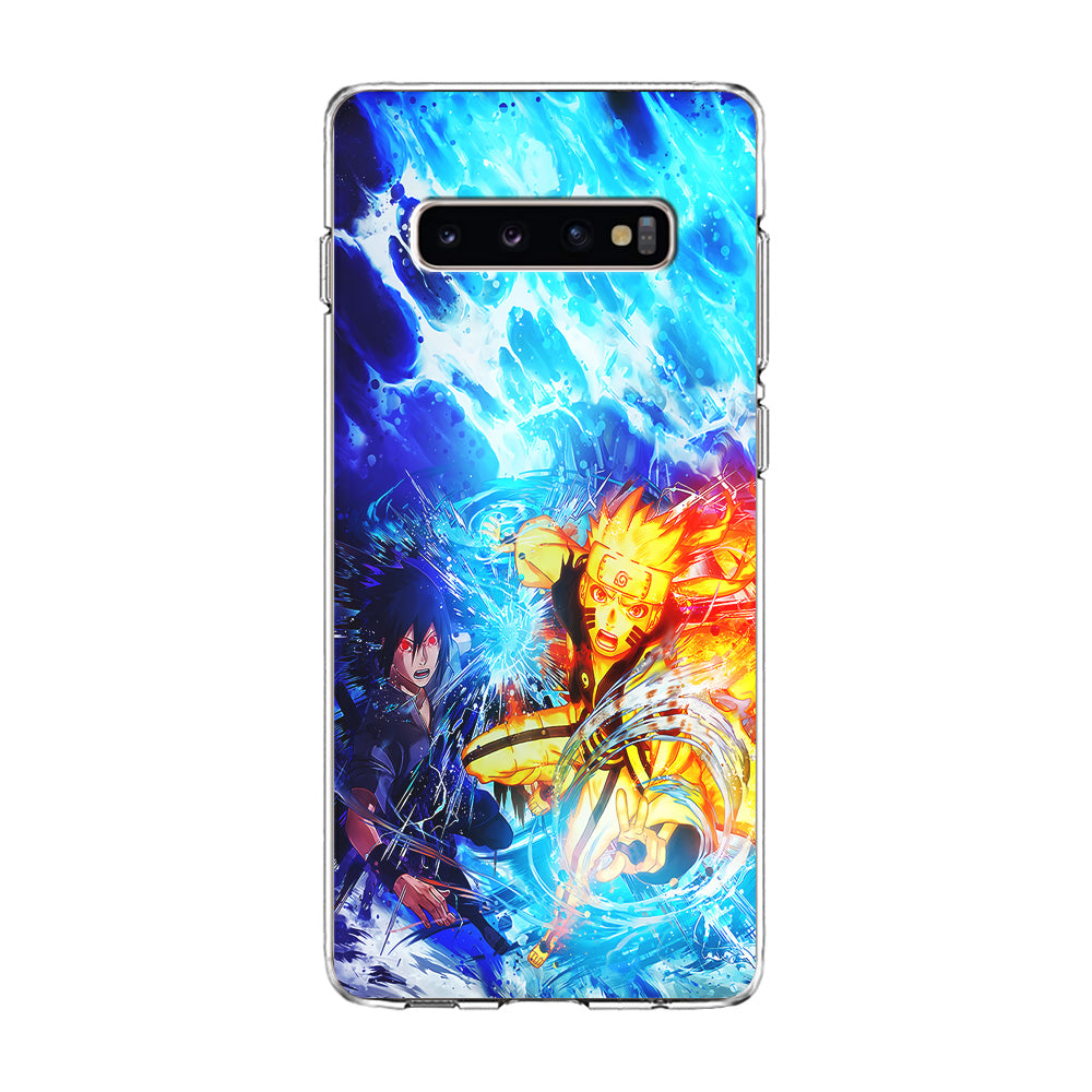 Naruto Sasuke Together Samsung Galaxy S10 Case