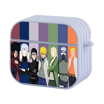 Naruto Seven Hokage Art Hard Plastic Case Cover For Apple Airpods 3