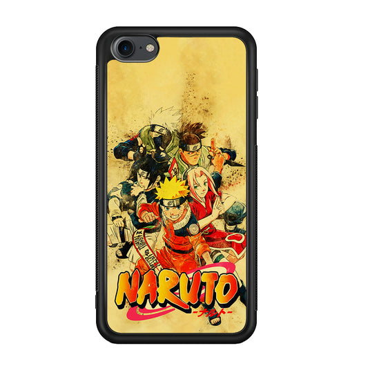 Naruto Shippuden Vintage iPod Touch 6 Case-Phone Case-Rubber White (2D Case)-Altracase