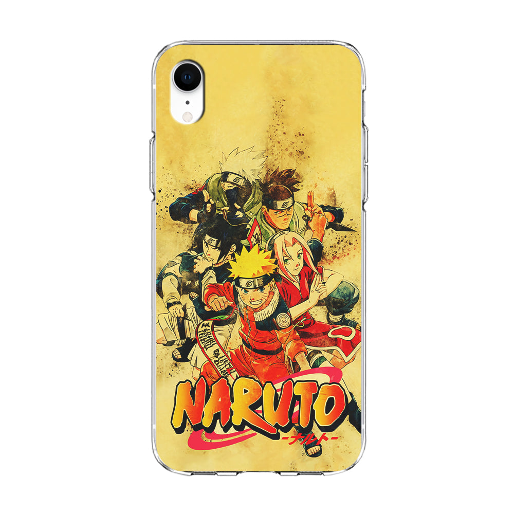 Naruto Shippuden Vintage iPhone XR Case-Phone Case-Clear Soft Case-Altracase