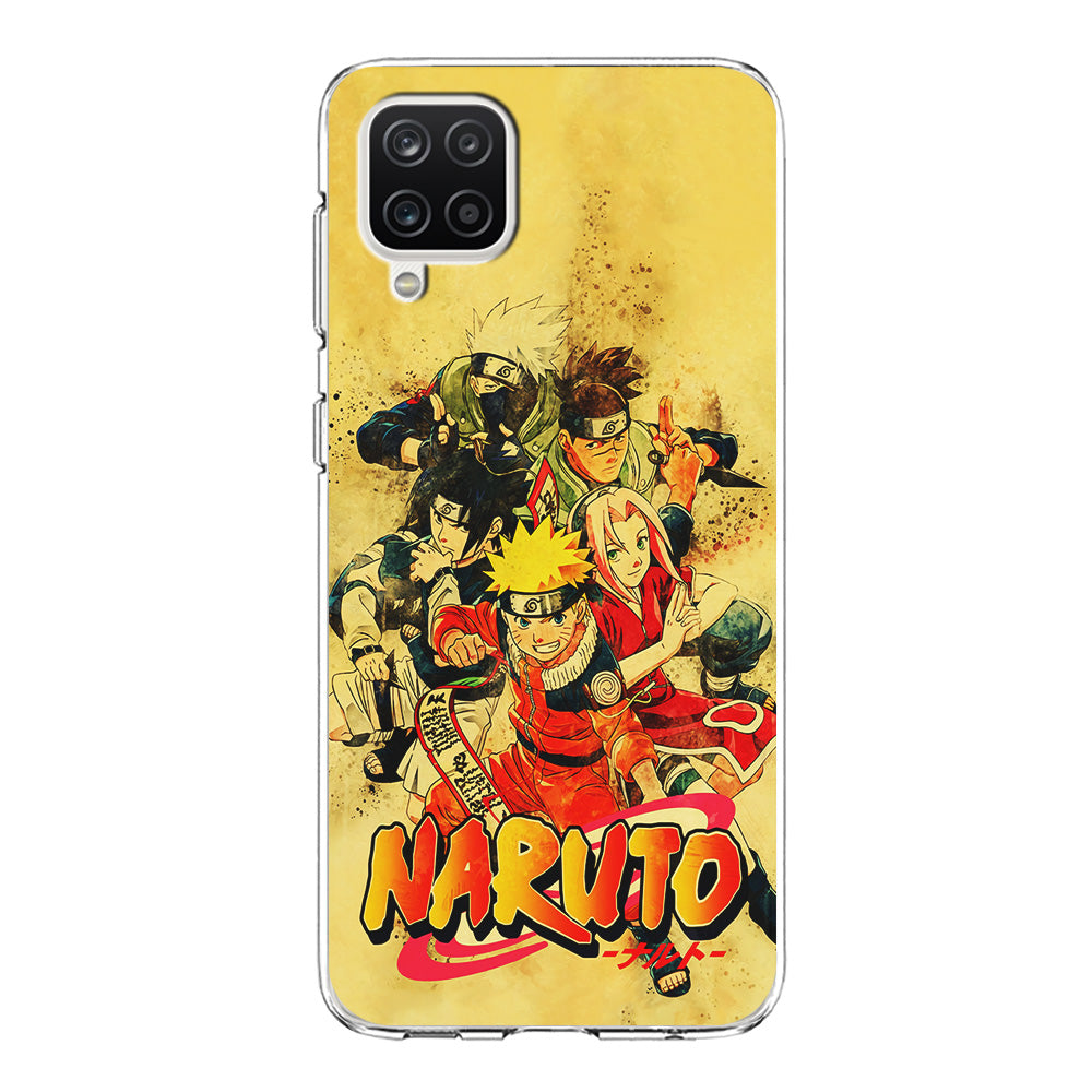 Naruto Shippuden Vintage Samsung Galaxy A12 Case-Phone Case-Clear Soft Case-Altracase