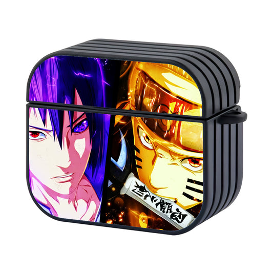 Naruto VS Sasuke Rivals Hard Plastic Case Cover For Apple AirPods 4 - AirPod Case - Altracase